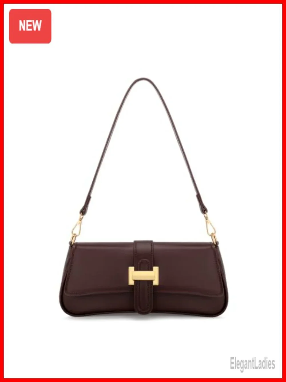PU Leather Small Hobo Handbag Retro Clutch Purse Shoulder Bag